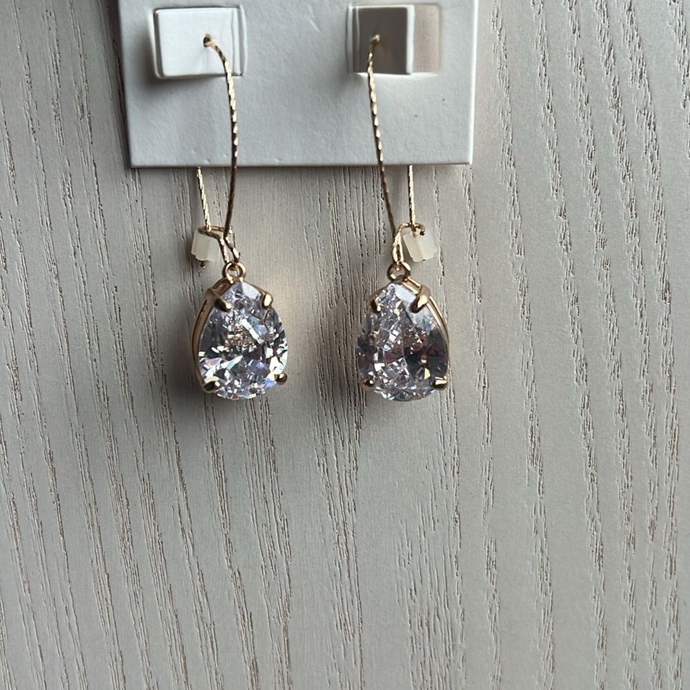 Crystal Drop Earrings - image 1
